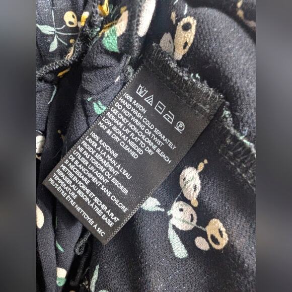 Free People Lemon Flower Printed Blouse Size XS - Picture 8 of 10